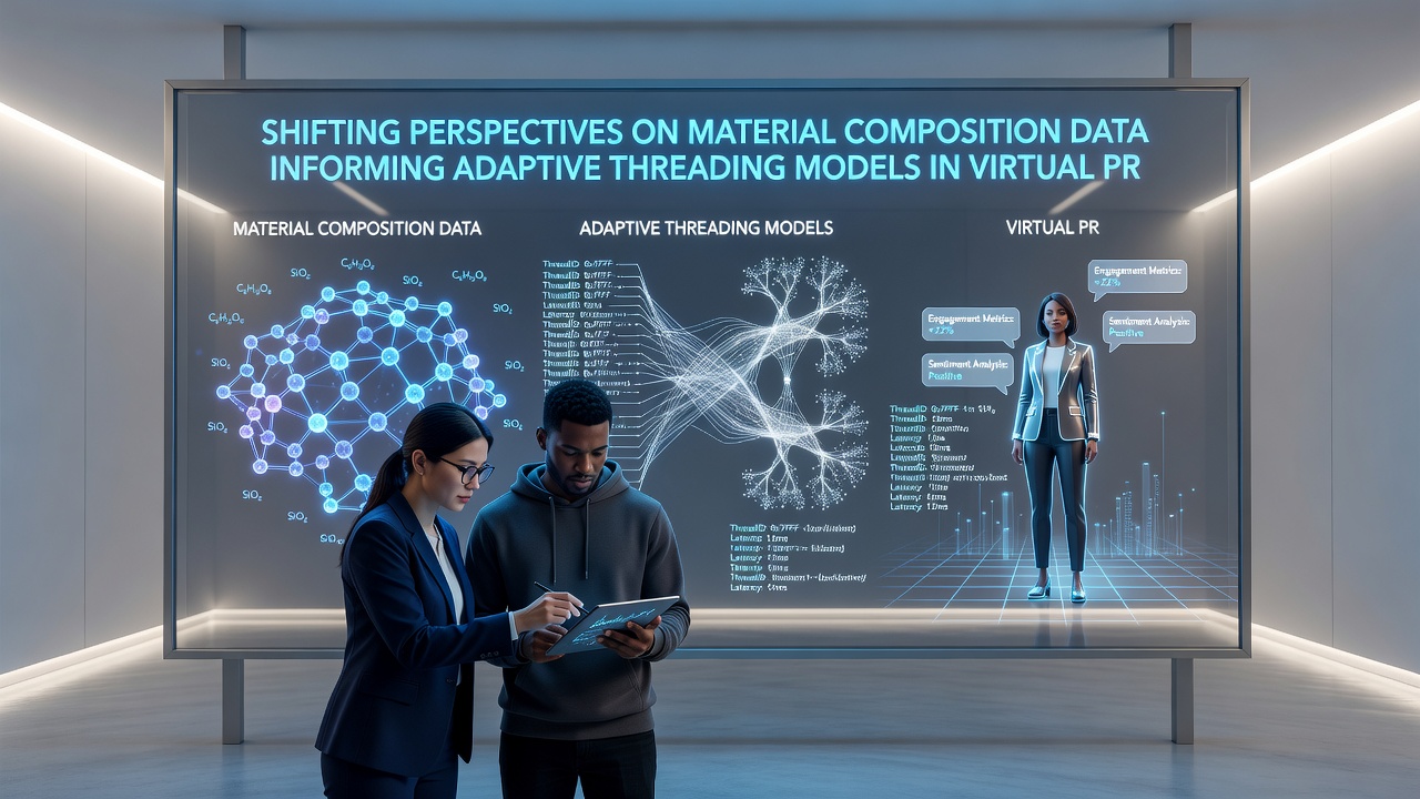 Close-up view of adaptive threading simulation adjusting to updated material composition parameters in a virtual prototyping environment